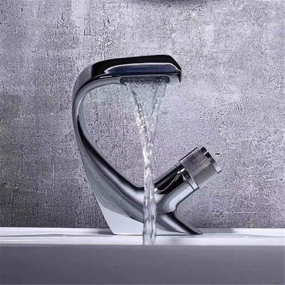 Contemporary Bathroom Faucet - Sleek Chrome Mixer Tap