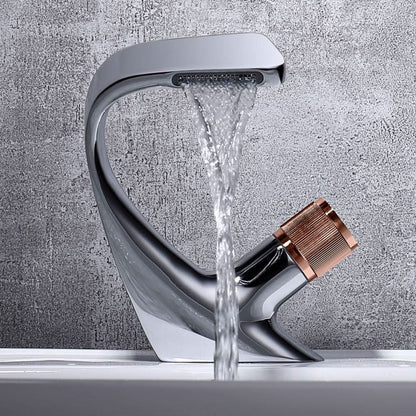 Contemporary Bathroom Faucet - Sleek Chrome Mixer Tap