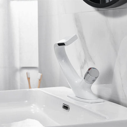Contemporary Bathroom Faucet - Sleek Chrome Mixer Tap