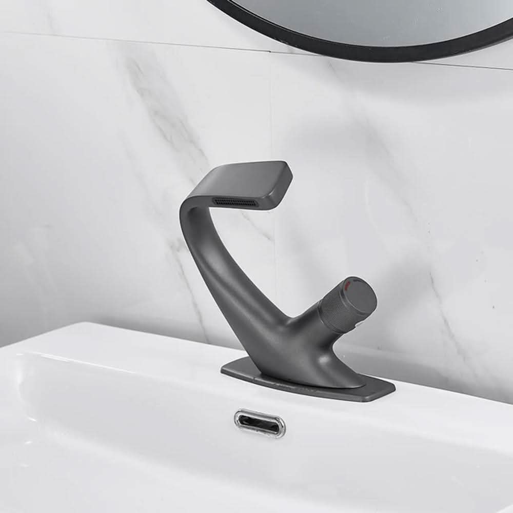 Contemporary Bathroom Faucet - Sleek Chrome Mixer Tap