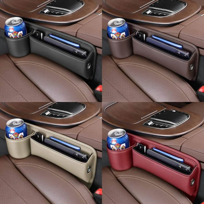 Car Seat Storage Organizer with Drink Holder