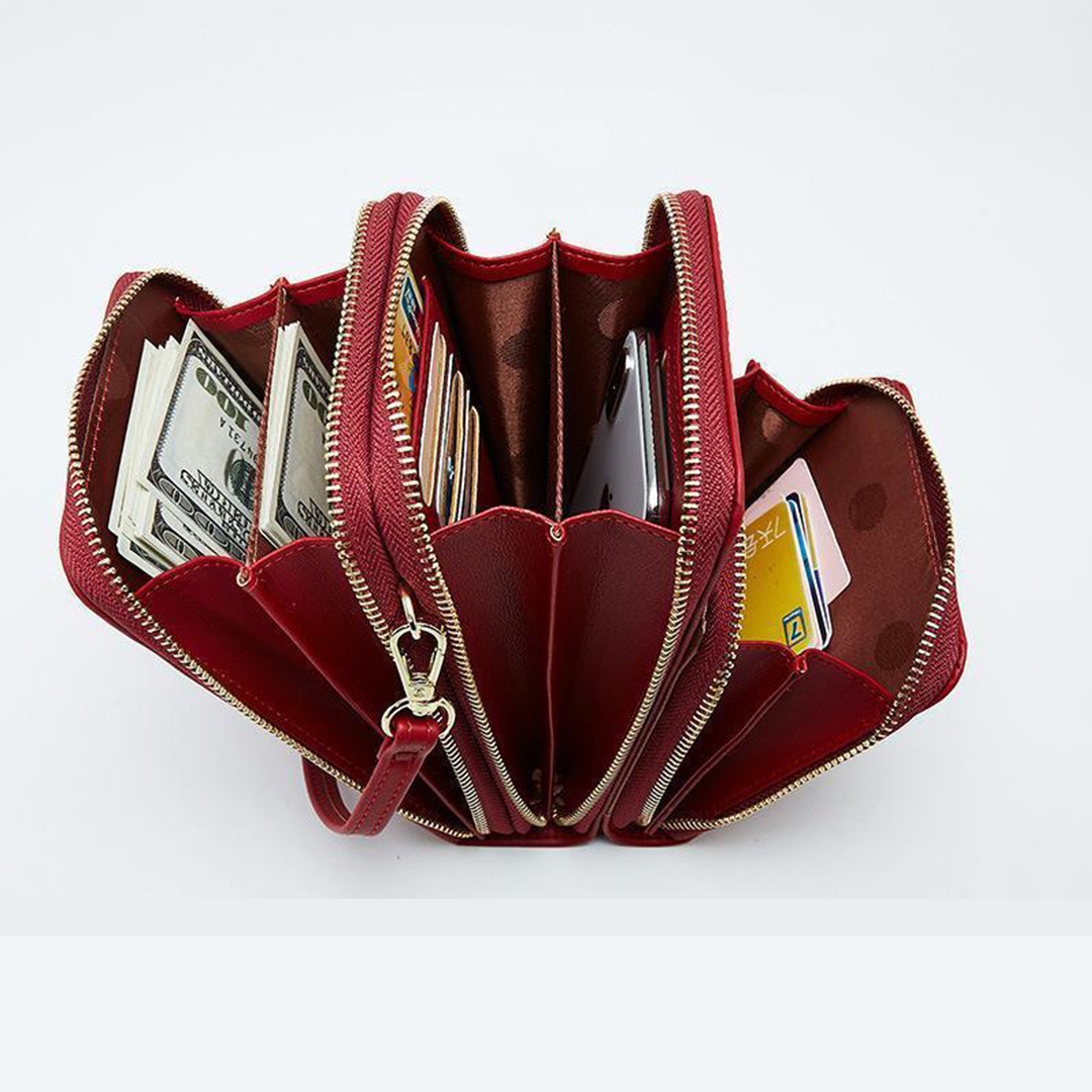 Stylish Leather Phone Wallet Bag