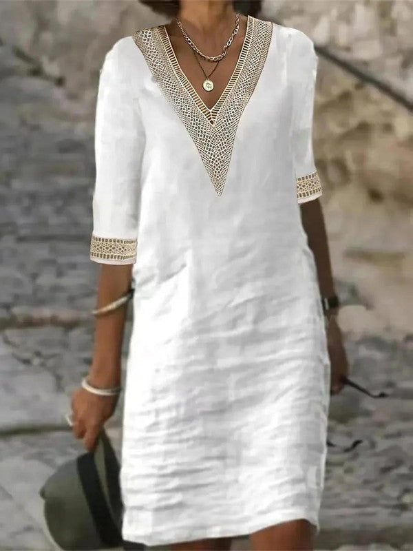Chic Cap Sleeve Party Dress