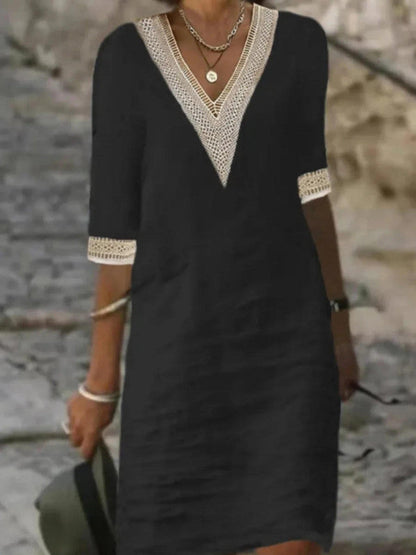 Chic Cap Sleeve Party Dress