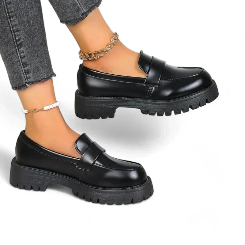 Comfortable Women's Thick Heel Loafers
