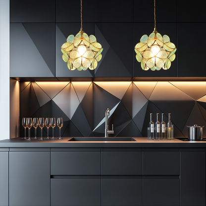 Stylish Floral Glass Hanging LED Light