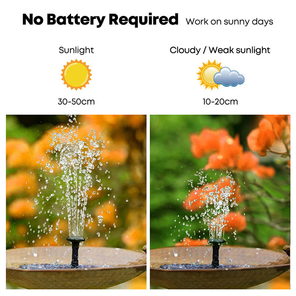 Sunny Solar Powered Bird Fountain