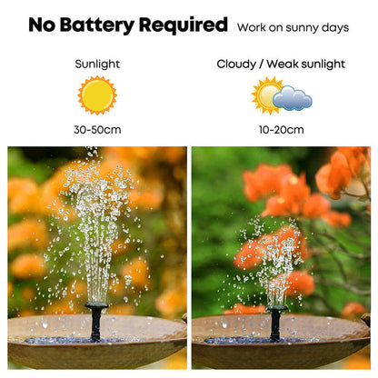 Sunny Solar Powered Bird Fountain
