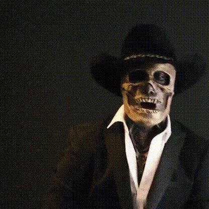 Spooky Skeleton Mask Hat for Halloween Costume