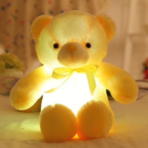Cute LED Teddy Bear Night Light Toy