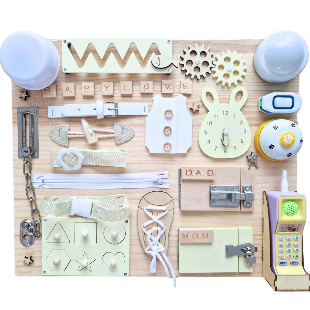 Natural Wooden Educational Play Board
