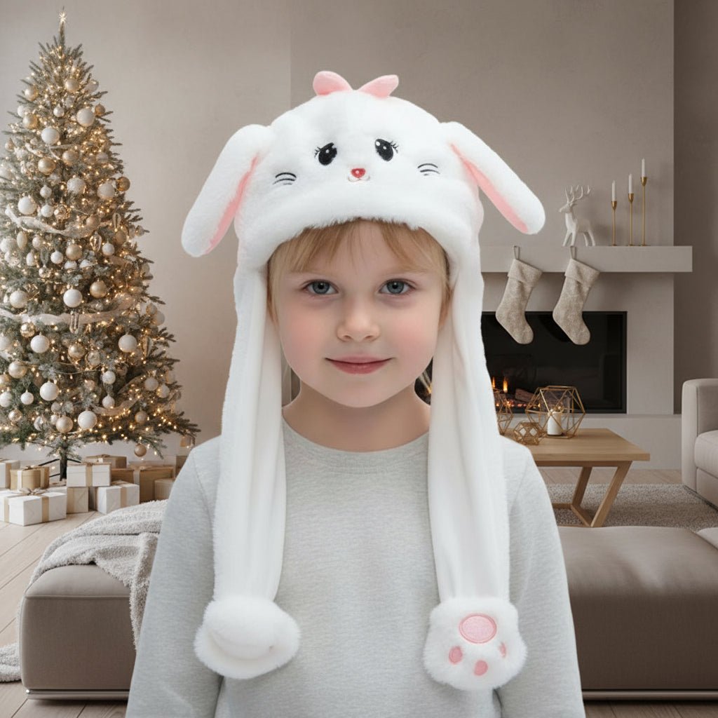 Cute Bunny Hat with Floppy Ears and Plush Fur