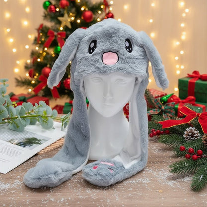 Cute Bunny Hat with Floppy Ears and Plush Fur