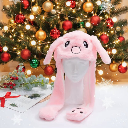 Cute Bunny Hat with Floppy Ears and Plush Fur