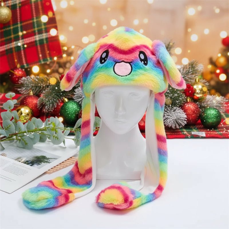 Cute Bunny Hat with Floppy Ears and Plush Fur