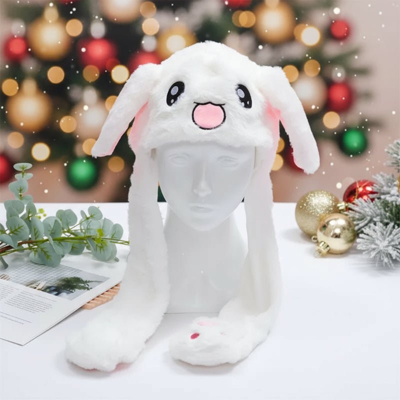 Cute Bunny Hat with Floppy Ears and Plush Fur
