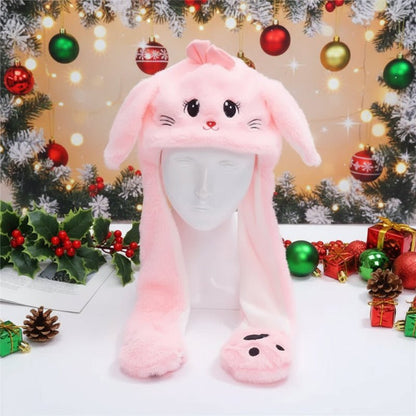 Cute Bunny Hat with Floppy Ears and Plush Fur