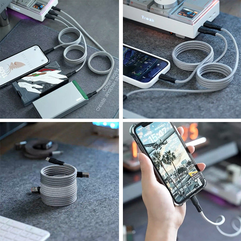 Compact Foldable Cable Management Circle Organizer
