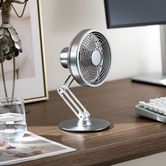 Compact Portable 360 Rotating Mini Metal Desk Fan - Befez