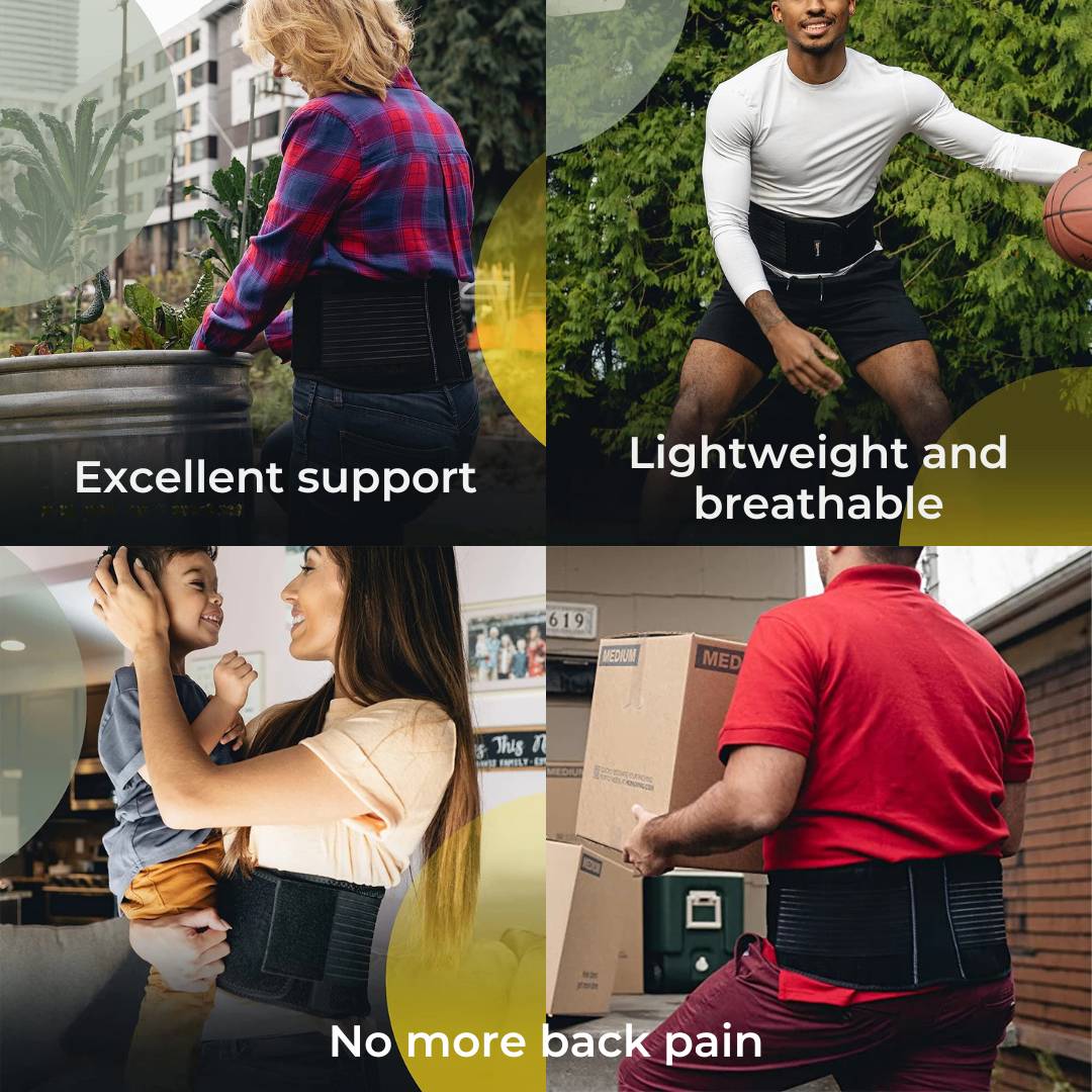 Comfort Back Support Brace for Lower Back Pain Relief