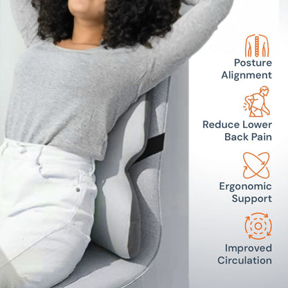 Comfortable Memory Foam Back Cushion for Office Chair Support