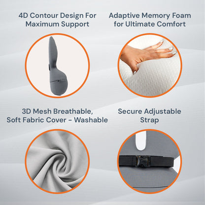 Comfortable Memory Foam Back Cushion for Office Chair Support