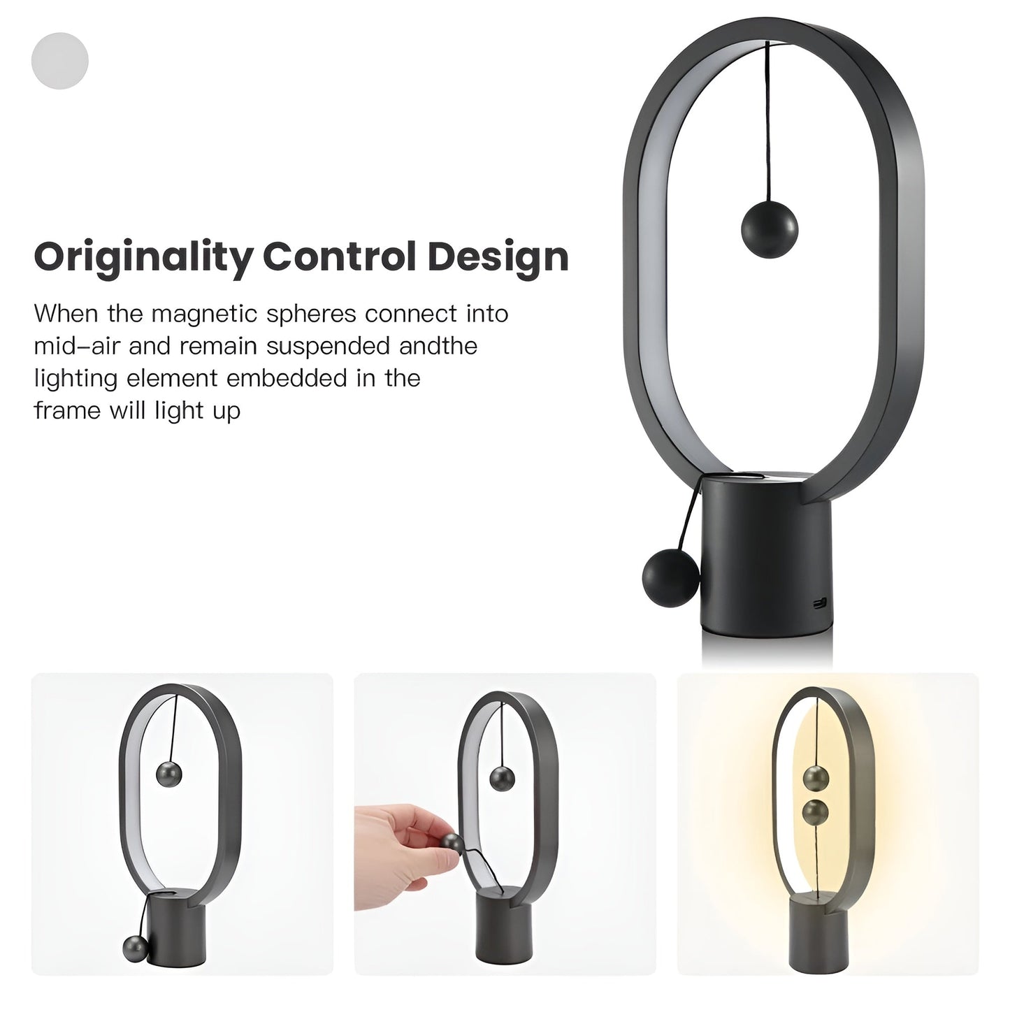 Slim Modern LED Desk Lamp with USB Charger