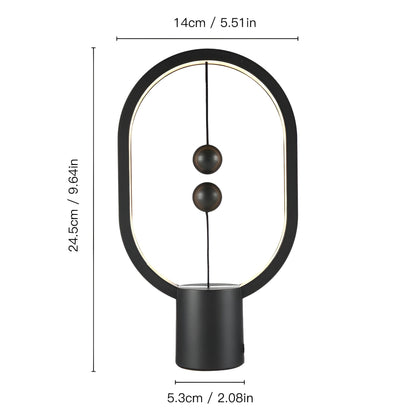 Slim Modern LED Desk Lamp with USB Charger