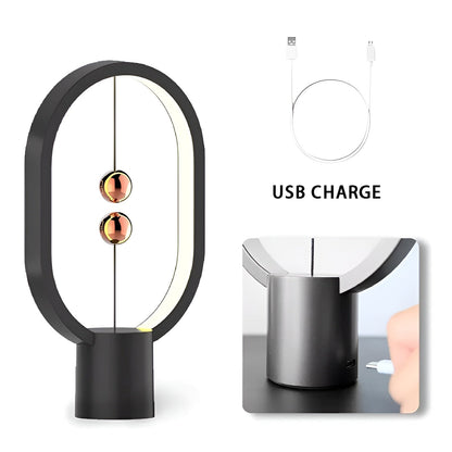 Slim Modern LED Desk Lamp with USB Charger