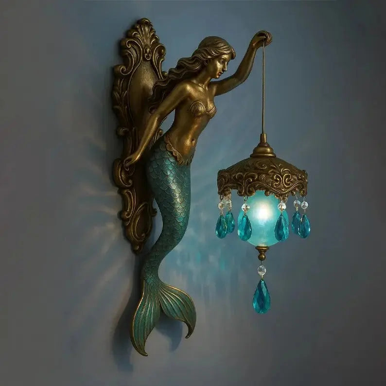 Beautiful Coastal Mermaid Wall Lamp - Befez