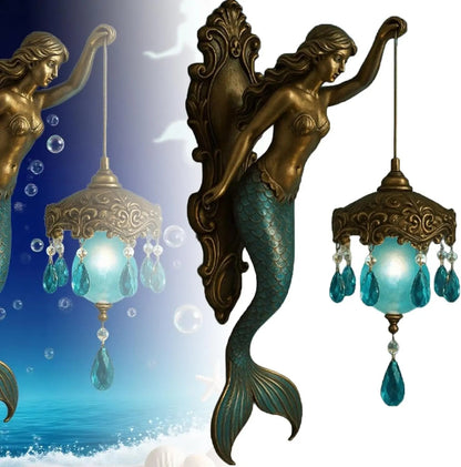 Beautiful Coastal Mermaid Wall Lamp