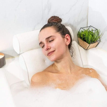 Comfortable Bath Pillow for Neck and Head Support