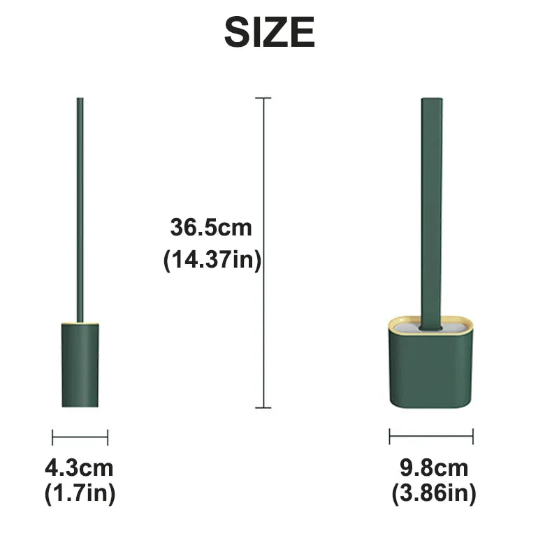 Soft Bristle Toilet Brush for Easy Cleaning