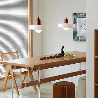 Vibrant Glass Hanging Lamp in Modern Style