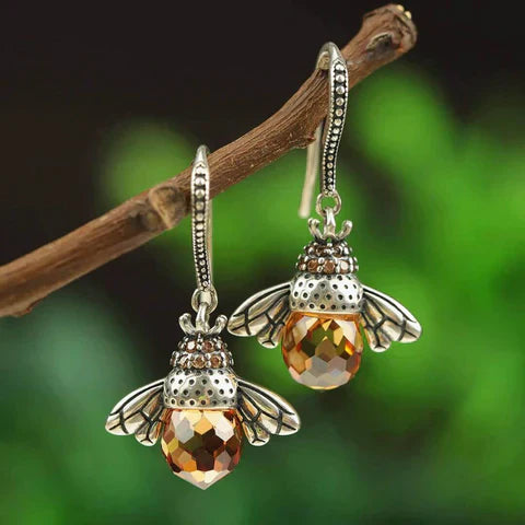 Beautiful Bee Drop Earrings - Befez