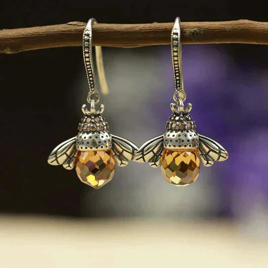 Beautiful Bee Drop Earrings
