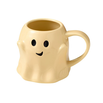 Spooky White Ceramic Mug - Befez