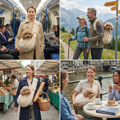 Comfortable Pet Sling Backpack - Lightweight & Water-Resistant