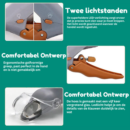 Pet Nail Clippers with Quick Sensor and Easy Grip