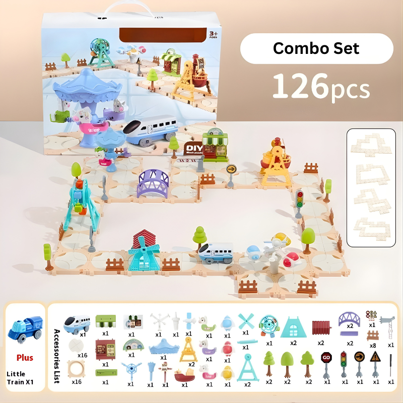 Colorful Mini City Playset