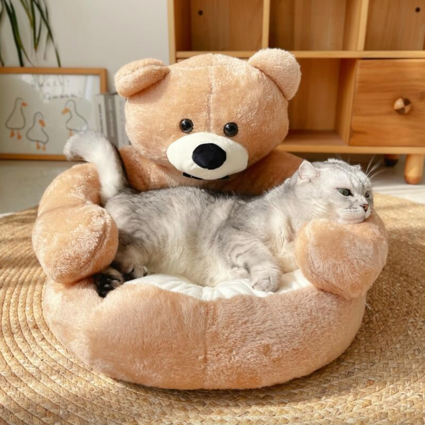 Cozy Plush Cat Bed for Ultimate Sleeping Comfort