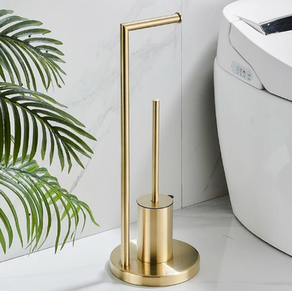 Wall Mounted Toilet Brush Holder Set