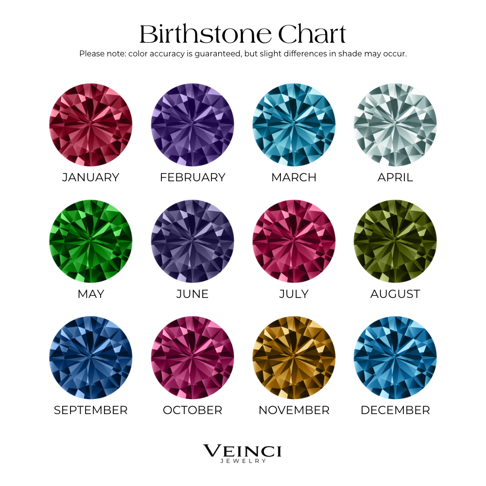 Timeless Birthstone Heart Necklace Set