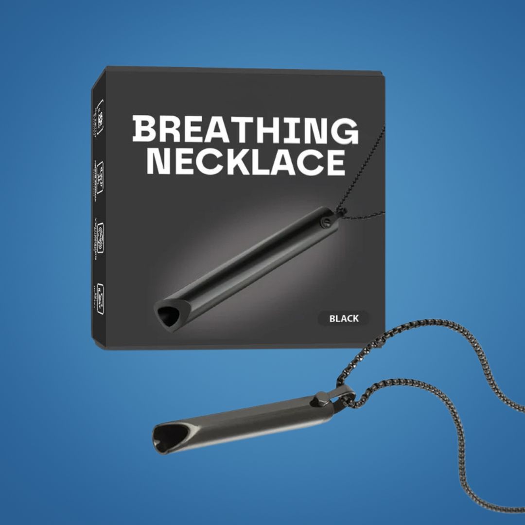 Calm Mind Anxiety Relief Necklace - Silver Tone Stress Relief Pendant