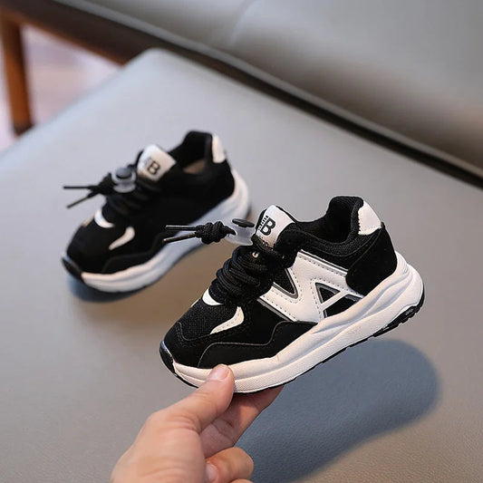 Comfy Kids Black Sneakers | Lightweight Airy Shoes - Befez