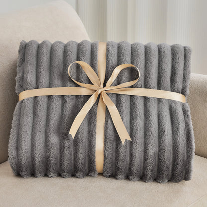 Soft Plush Fleece Blanket Twin Set