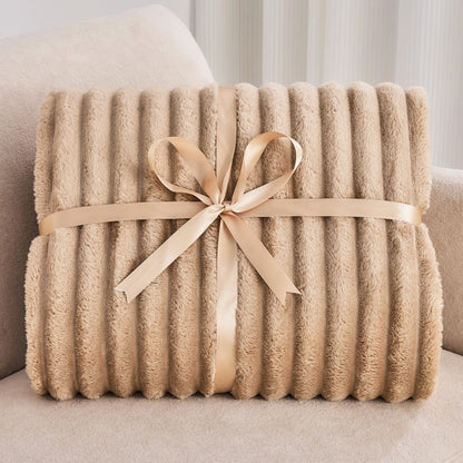 Soft Plush Fleece Blanket Twin Set