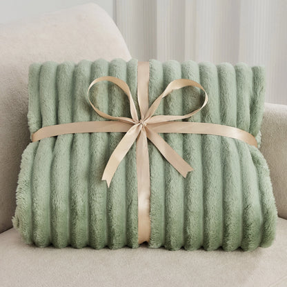 Soft Plush Fleece Blanket Twin Set