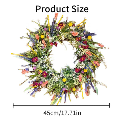 Artificial Floral Welcome Door Wreath with Fresh Look