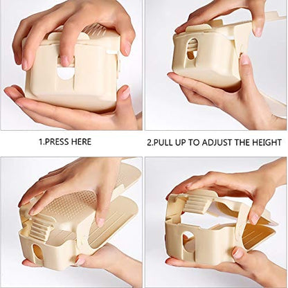 Space Saving 4 Piece Shoe Organizer